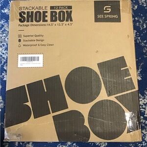 See Spring Stackable Shoe Box 12 Pack